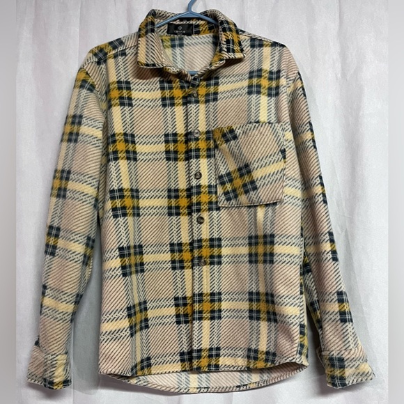 Women's Oversized Fleece Plaid Shirt Size Medium - Picture 2 of 4